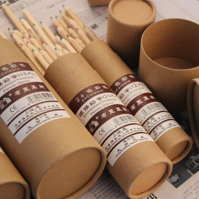 kraft paper tube packaging for pencils