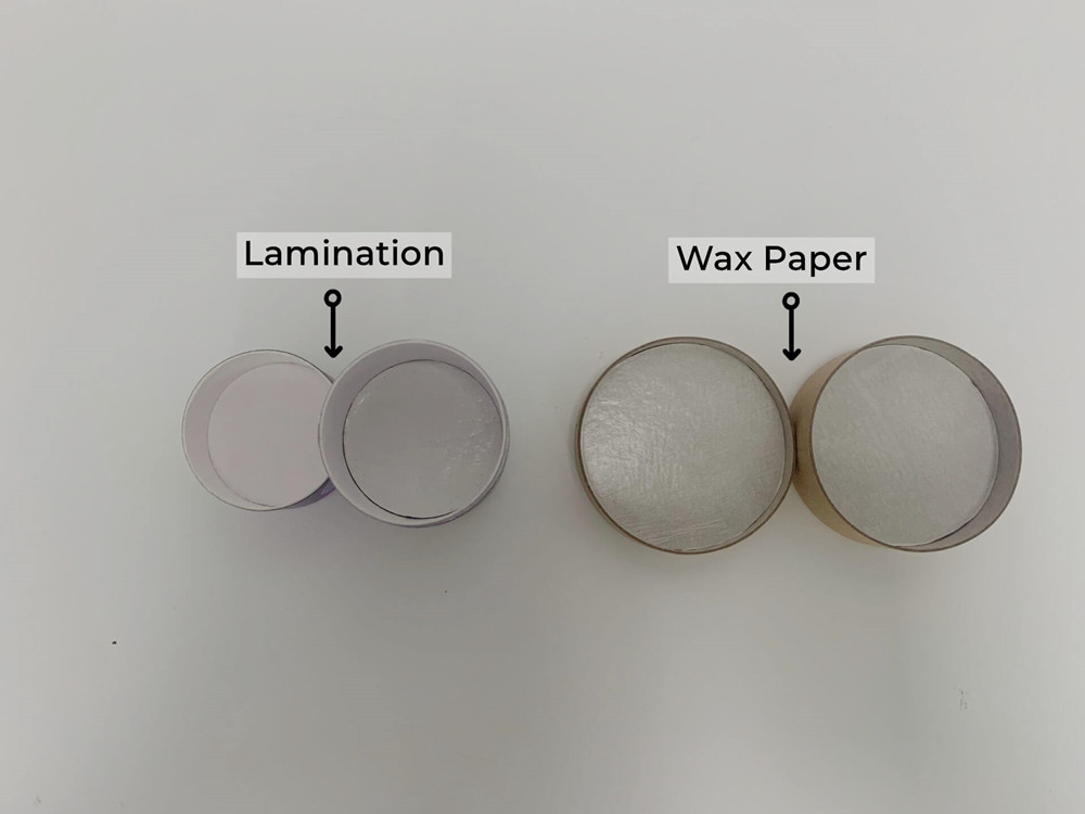 lining options for cardboard lip balm tubes